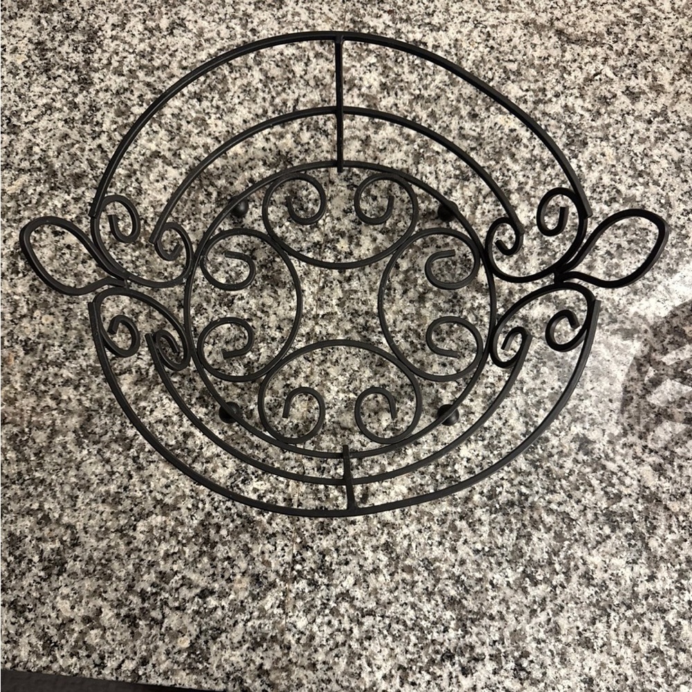Black Metal Decorative Bowl